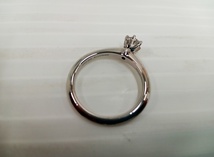 下松)【美品】TIFFANY＆Co. ティファニー PT950 0.23CT 1P ダイヤ付き リング 69962378 8.5号 （約3.7）g ◆N2402002 MB01A_画像2