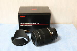 美品 SIGMA シグマ 18-250mm f3.5-6.3 DC OS HSM キヤノンEFマウント
