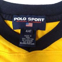 サイズ4/4T POLO SPORT Tシャツ キッズ イエロー 長袖 リユース ultramto ts1791_画像3