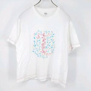 L UNIQLO ユニクロ UT Laduree ラデュレ Tシャツ 白 ホワイト 半袖 リユース ultralto ts1799