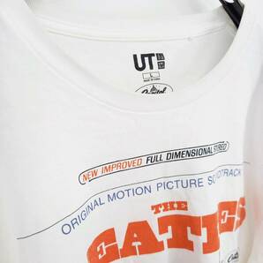 L UNIQLO ユニクロ Tシャツ THE BEATLES ホワイト ロゴプリント 半袖 リユース ultramto ts1807の画像9