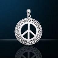 NEBULA: Celtic Peace Mark pendant