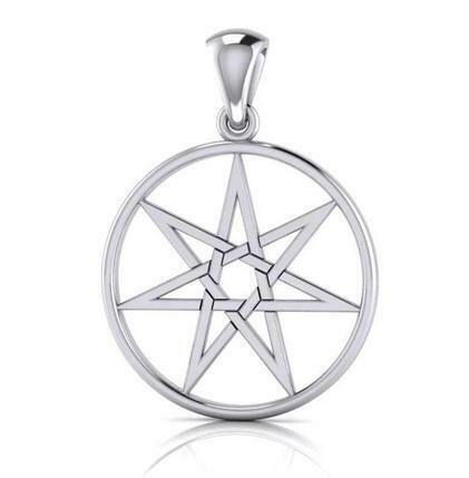 PS: Fairy Elven Pentacle Silver Pendant