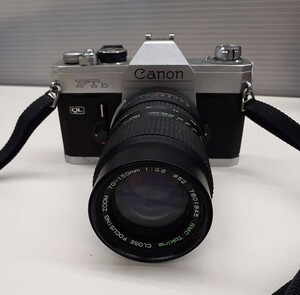 Canon キャノン FTb QL 一眼レフカメラ レンズ RMC TOKINA CLOSE FOCUSING ZOOM 70-150mm 1:3.8 だ