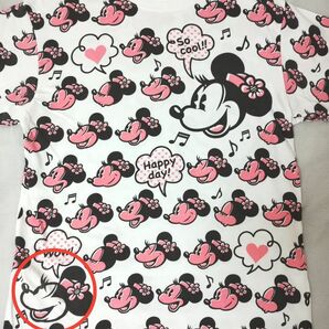 値下げ中！！　東京ディズニーリゾート　 半袖　 Tシャツ　 ユニセックス　Ｍサイズ　 総柄　 TDR　ミニー