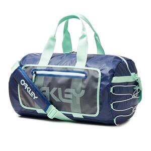  tag equipped . blue Oacley big duffel bag Oakley 90's Big Duffel Bag Boston bag shoulder with strap travel mesh 