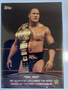 topps WWE 2015 ROCK ロック 2of10 WWEカード　2枚セット　グリーンパラレル　ホーガン　オースティン　panini WWE プロレスカード