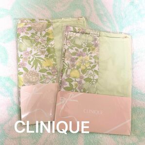 非売品★CLINIQUE クリニーク 巾着ポーチ 大小2サイズ入り×2セット