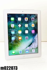 白ロム SoftBank SIMロックあり Apple iPad4 Wi-Fi+Cellular 16GB iOS10.3.4 ホワイト MD525J/A 初期化済 【m022073】