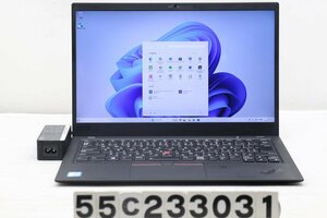 Lenovo ThinkPad X1 Carbon 6th Gen Core i5 8250U 1.6GHz/8GB/256GB(SSD)/14W/FHD(1920x1080)/Win11 液晶シミ 【55C233031】