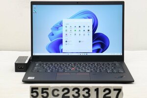 Lenovo ThinkPad X1 Carbon 8th Gen Core i5 10210U 1.6GHz/8GB/256GB(SSD)/14W/FHD(1920x1080)/Win11 液晶ムラ 【55C233127】