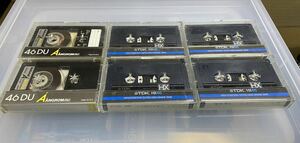 中古品　ハイポジションカセットテープ TDK HX 46 4本　ナショナル　ハイポジションカセットテープ　オングロームDU 46 2本　計6本