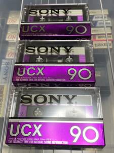 カセットテープ ソニー SONY ハイポジション UCX 90 3本　新品未開封品