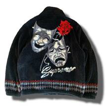 20ss Supreme Drama Mask Fleece Jacket ブラックドラママスク フリースジャケット_画像1