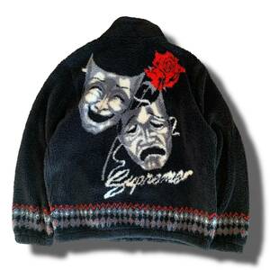 20ss Supreme Drama Mask Fleece Jacket ブラックドラママスク フリースジャケット