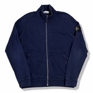 【2016SS】STONE ISLAND(ストーンアイランド) ハイネック ジップアップブルゾン ネイビー L 長袖 スウェット ジャージ トラックジャケット