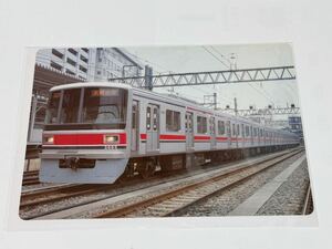 希少品 東急電鉄 3000系 目黒線開業時 6両編成　下敷き 1枚 B5サイズ　鉄道グッズ