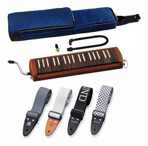 Обратное решение ◆ Новая ◆ Бесплатная доставка Suzuki W-37/Подлинное ремешок (выбран из 4 типов) Деревянная клавиатура Harmonica