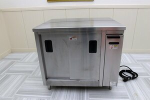 21年 超美品！タニコー 電気式 カップ ディッシュウォーマー TEDW-N90A 3相200V スライド扉 サーモスタット 保温 900×750 店舗厨房業務用