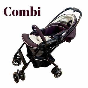 ★美品★ベビーカー Combi オート4キャス メチャカル ハンディ A型 コンビベビーカー エッグショック HF Aprica 