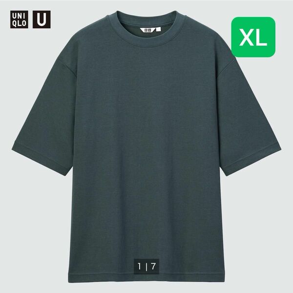 UNIQLO ユニクロ 【OLIVE】 エアリズムコットンオーバーサイズTシャツ　XL