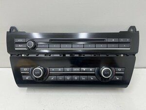 BMW 535i ツーリング F11 5シリーズ 2011年 MU35 エアコンスイッチ/AC操作パネル 9241237 (在庫No:516335) (7530) ■