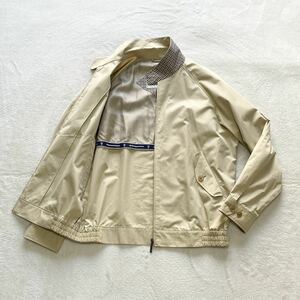 9407 Aquascutum アクアスキュータム クラブチェック ジャケット ブルゾン スイングトップ スウィングトップ ゴルフウェア ベージュ L!!