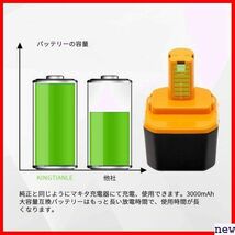 新品★ Akkopower 二個セット ニッケル水素電池 互換バッテリー 電池パック B-1203 リョービ バッテリー 59_画像5