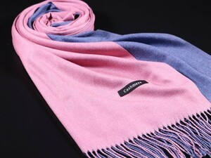 WINTER PASHMINAS◆KW-R410 極上 カシミア【ロータスピンク/ラベンダー/無地 リバーシブル】大判 ストール/マフラー Scarf/ Stall