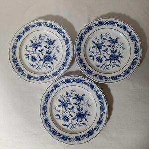 FINE CHINA BLUE CHATHAM 皿3枚セット