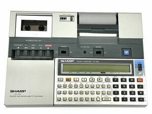 A658(60) SHARP ポケットコンピューター PC-1262 プリンター　マイクロカセットレコーダー　CE-125S 本体のみ【ジャンク品】
