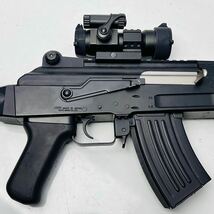 東京マルイ AK47 HC EP 93726M 電動ガン プロサイト ドットサイト LEDライト サイレンサー付 AK M4ストック カスタム品 _画像8