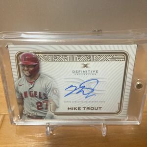TOPPS mike trout auto 直筆 definitive エンゼルス 大谷翔平