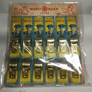 昭和レトロ/駄菓子屋　駄玩具/MARUNAKA JAPAN/ハイクラスホイッスル/HIGHCLASS WHISTLE 未開封新品