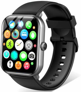 スマートウォッチ 通話機能付き1.85インチ大画面 Smart Watch 100種類運動モード 200+文字盤自由設定 IP68防水 