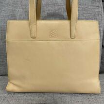 《大特価！》 ロエベ LOEWE ハンドバッグ 2way アナグラム ナッパレザー ベージュ　8-17146_画像3