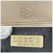 《大特価！》 ロエベ LOEWE ハンドバッグ 2way アナグラム ナッパレザー ベージュ　8-17146_画像7