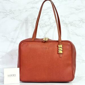 ロエベ LOEWE ショルダーバッグ 肩掛け ベラスケス オレンジ レザー　1-29003