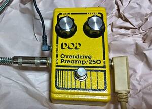 Early 80's DOD Overdrive Preamp/250 最初期型Gray基盤 マレーシア UA741CP 