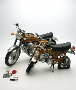 C491◆HONDA ホンダ プラモデル バイク 完成品 750/Dax70 EXPORT ダックス70 エクスポート オレンジ プラモ コレクション アンティーク