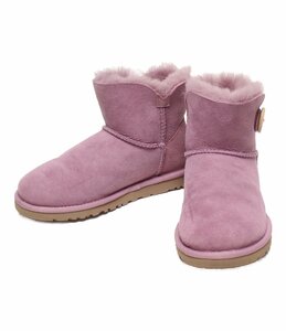 アグ ムートンブーツ ショートブーツ ミニベイリーボタン レディース 22.0 XS以下 UGG [0502]