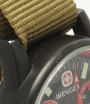ウェンガー 腕時計 クロノグラフ 海猿 7073x クオーツ ブラック メンズ WENGER [0502]_画像6