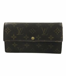 ルイヴィトン 長財布 ポシェット ポルトモネ クレディ M61725 モノグラム レディース Louis Vuitton