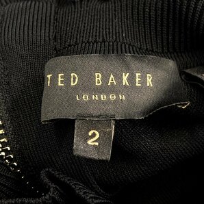 美品 テッドベーカー 長袖フラワーペイントワンピース レディース 2 M TED BAKER [0502]の画像3