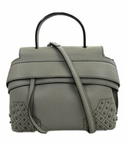 トッズ 2wayウエーブレザーハンドバッグ ショルダーバッグ レディース TOD’S [0502]