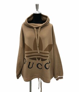 グッチ コットンジャージ―スウェットシャツadidas レディース L L GUCCI