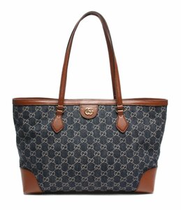 美品 グッチ トートバッグ ミディアム 631685 525040 オフィディア GGデニム レディース GUCCI [0402初]