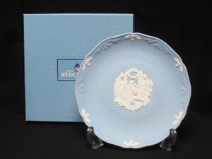 ウェッジウッド イヤープレート 飾り皿 クリスマス 18cm ジャスパー 1994 WEDGWOOD [0502]