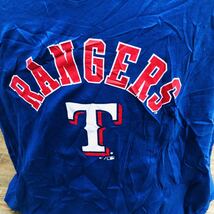 ビッグサイズ　Fanatics XL MLB テキサス　レンジャーズ　プリントTシャツ　ブルー_画像2