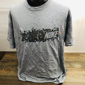 ビッグサイズ　ナイキ　NIKE XL プリントTシャツ　グレー